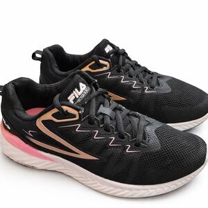 Fila Trazoros 4 Energized Running Shoes Women’s 7 Black Rose Gold